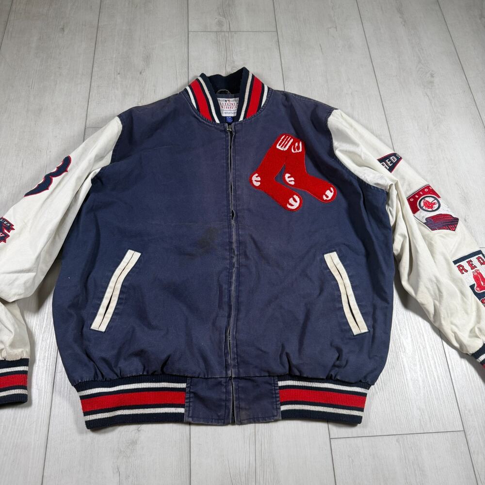 VTG Boston Red Sox Jacket G-III World Champions Patches Sports Baseball men's XL